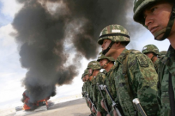Mexican troops destroy more than 7 tons of illicit drugs in Ciudad Juarez, the country's most violent city and a key drug corridor. (Photo by Alejandro Bringas)